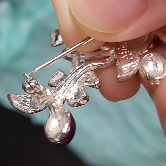 Flowers brooch - Picture 3 of 4